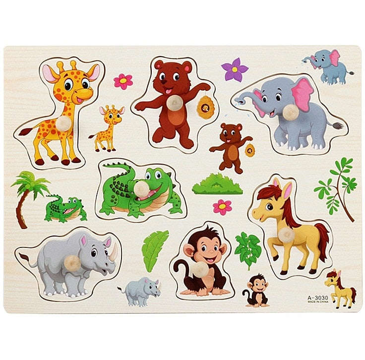 Educational Wood Puzzles/Montessori Toys for Kids (2-12 Years)
