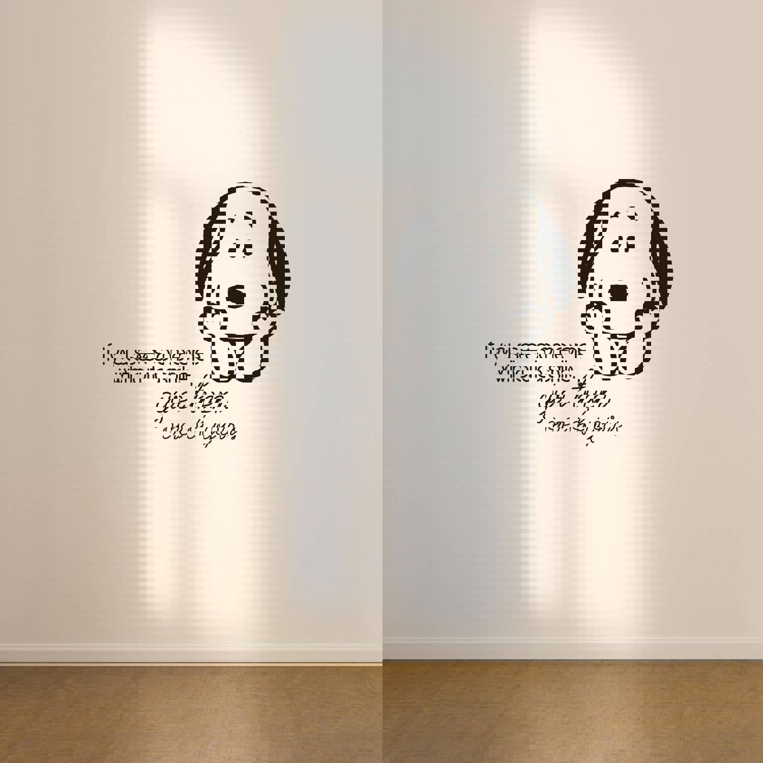 Snoopy Vinyl Wall Art Sticker Decal - If You See Someone Without A Smile Give Them One Of Yours