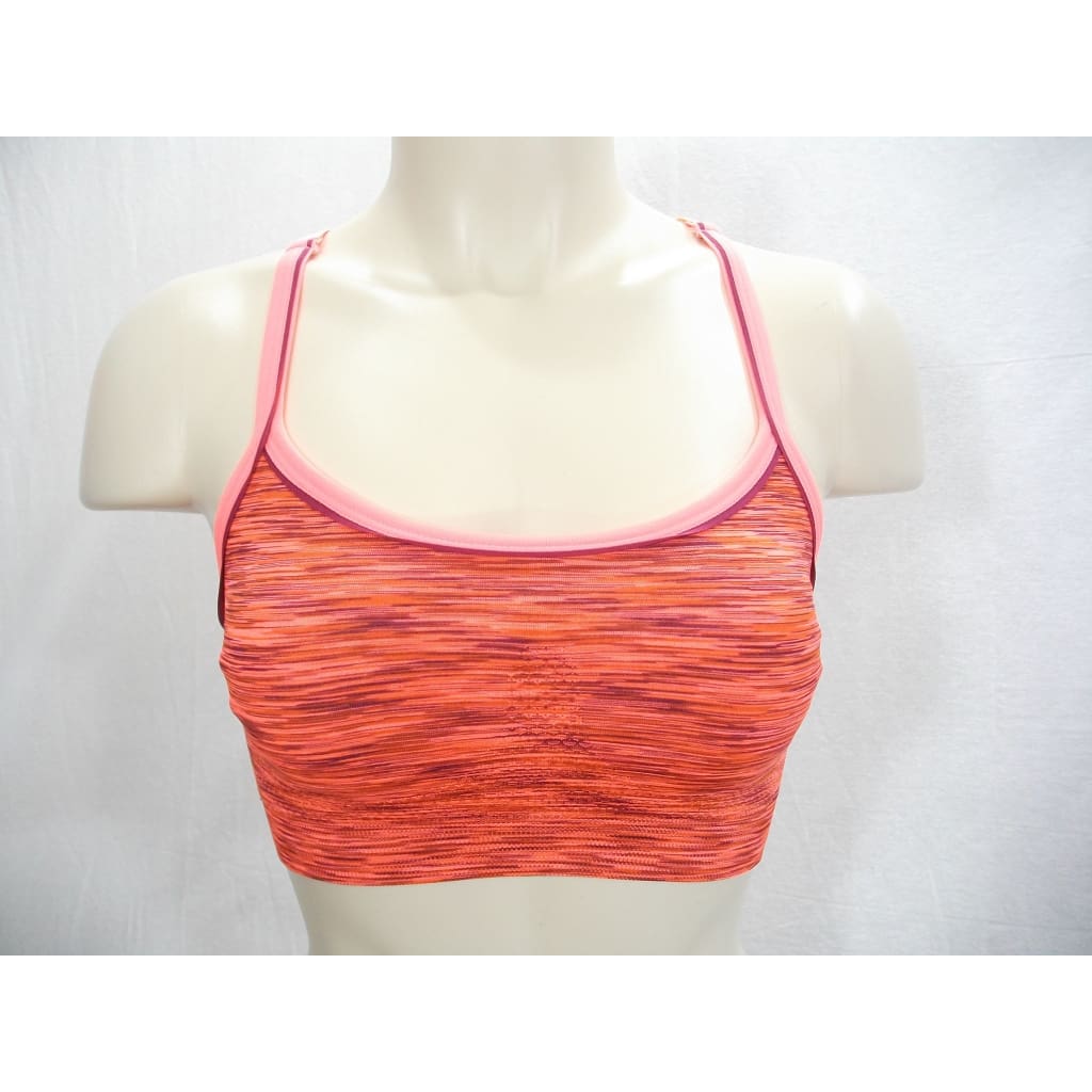 Everlast Wire Free Low Impact Racerback Sports Bra - Small, Bright Orange, New with Tags