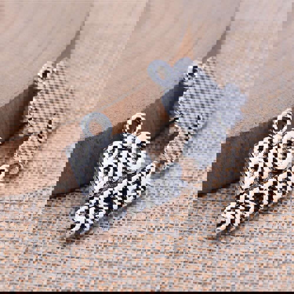 WYSIWYG 10pcs 16x19mm Antique Silver Color Big Sister Charms Pendant For DIY Jewelry Making