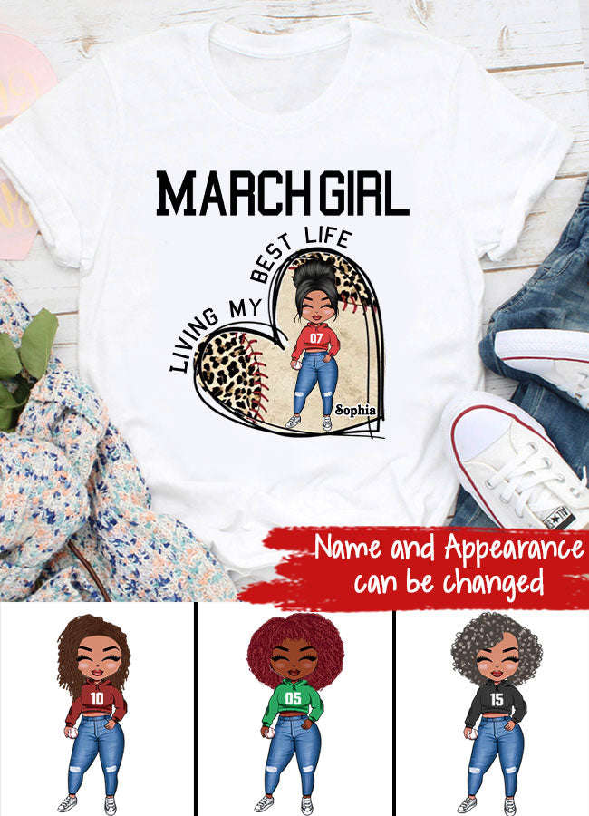 March Birthday Shirt - Custom Birthday Gift for Queens Born in March