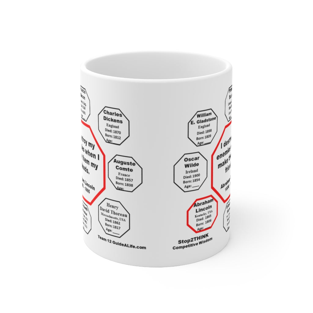 MW-12.6 Abraham Lincoln Quote Ceramic Mug - 11oz