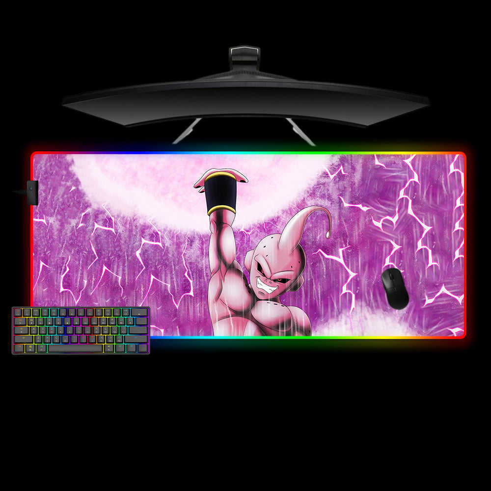 Kid Buu Energy Ball RGB Gaming Mouse Pad with LED Strip
