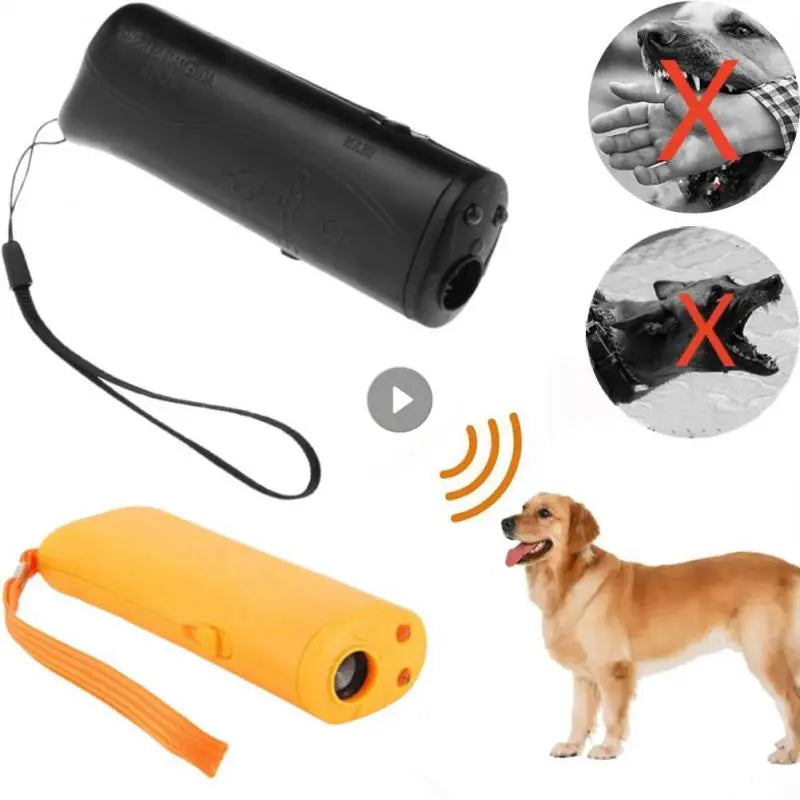 3 In 1 Pet Dog Repeller Anti Barking Device with LED Flashlight