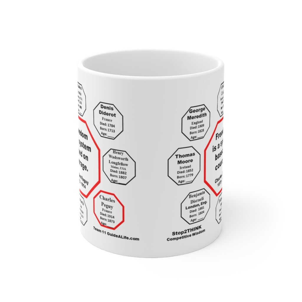 MW-11.6 - Passion Quote Ceramic Mug 11oz - Benjamin Disraeli Inspired