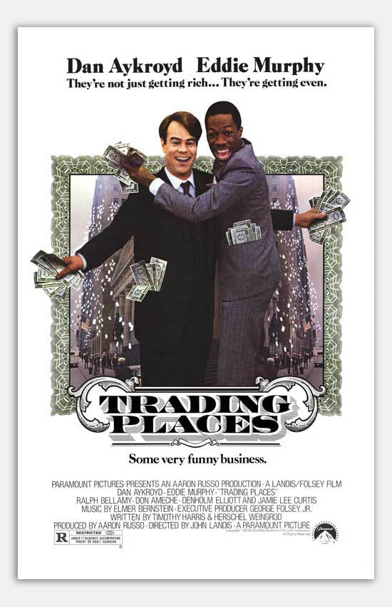 Trading Places - 11 x 17 Movie Poster (1983 Reprint, Comedy)