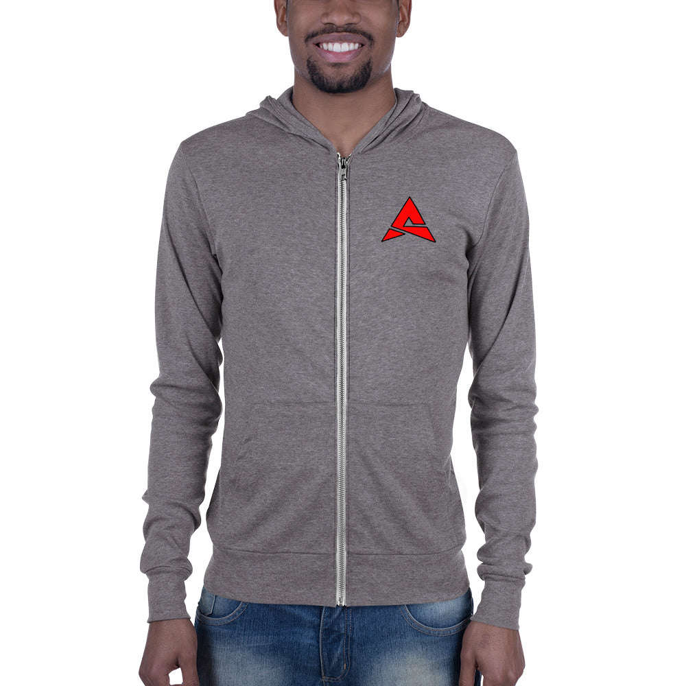 S-AI ZIP UP HOODIE - Lightweight Unisex Hoodie with Kangaroo Pocket