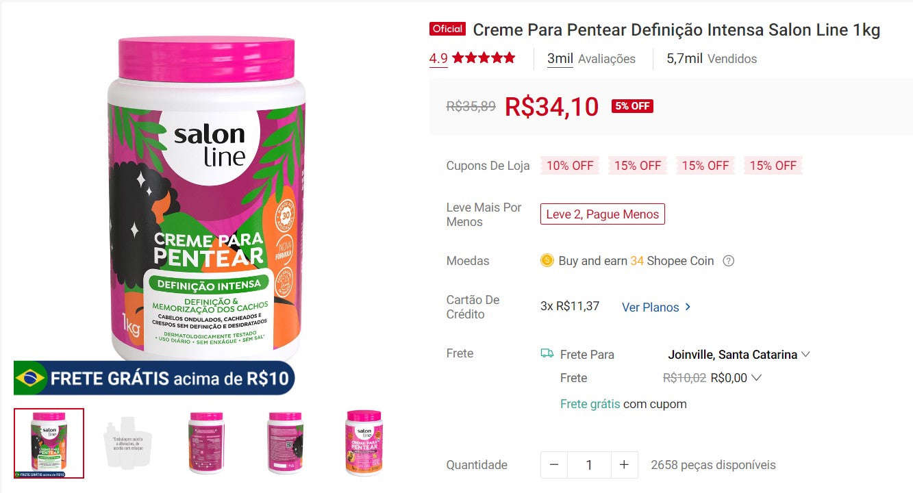 Brazilian Hair Care Bundle - Salon Line & Novex Products (DDP)
