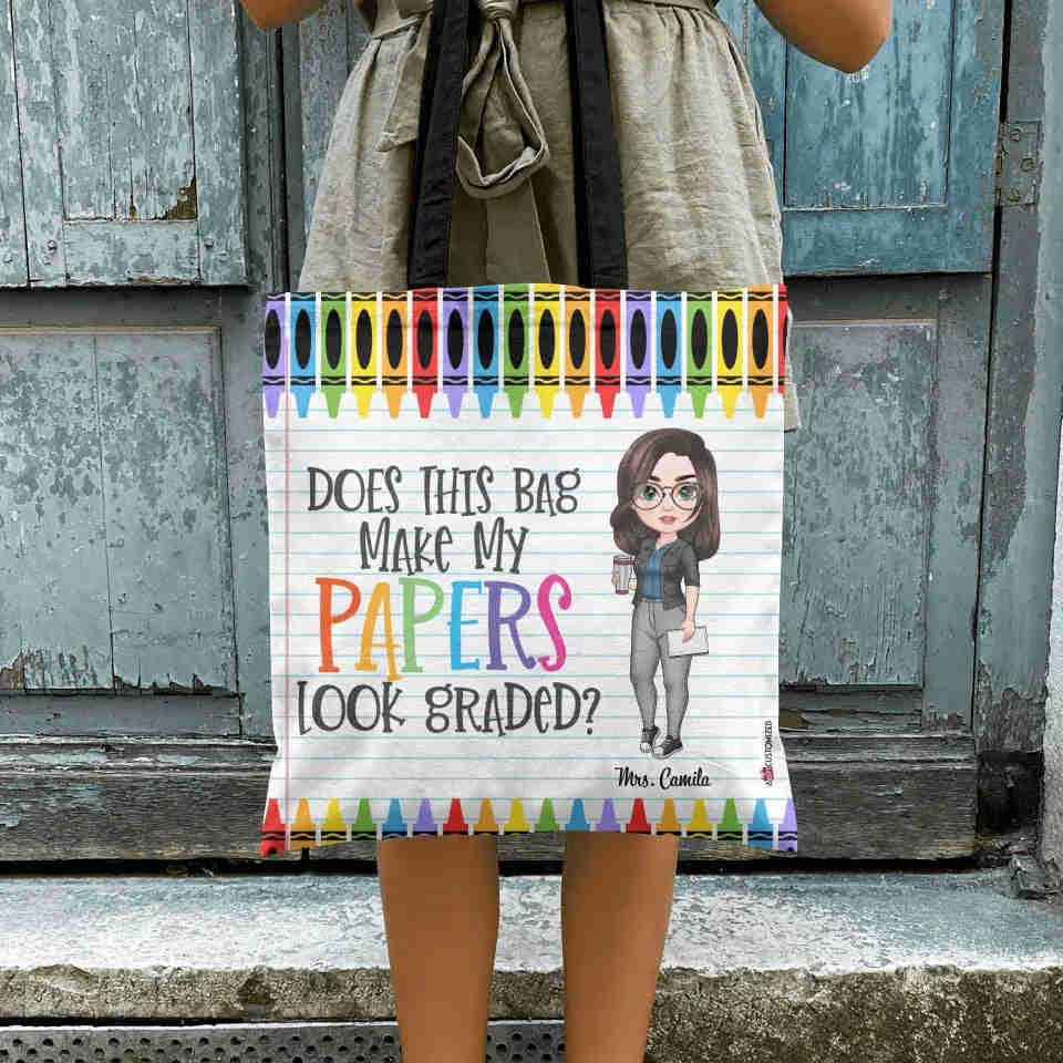 Personalized Custom Tote Bag - Teachers Day, Birthday Gift For Teacher