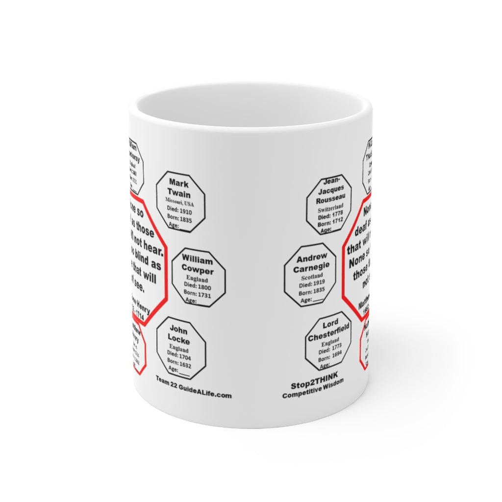 Matthew Henry Quote Mug - 11oz Ceramic Cup