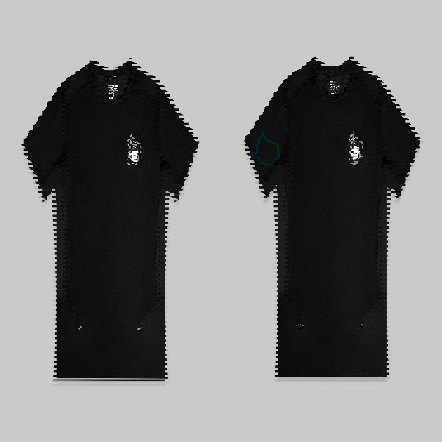 Apes Black Short Sleeve Athletic Slim Fit T-shirt