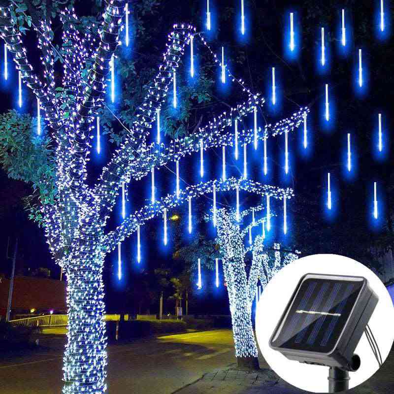 Solar LED Meteor Shower Christmas Lights - Energy Efficient Outdoor Decor
