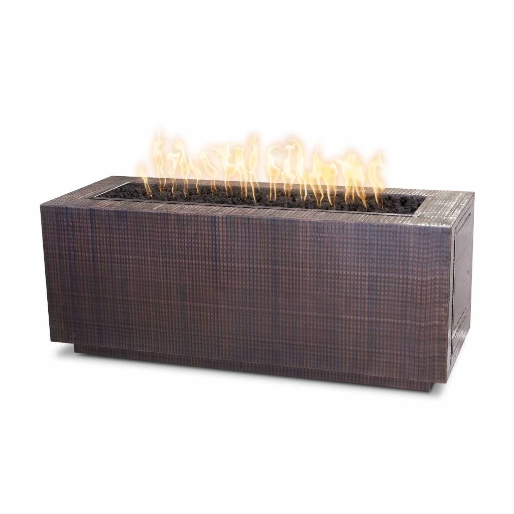The Outdoor Plus 48 Pismo Copper & Corten Steel & Stainless Steel Rectangle Fire Pit