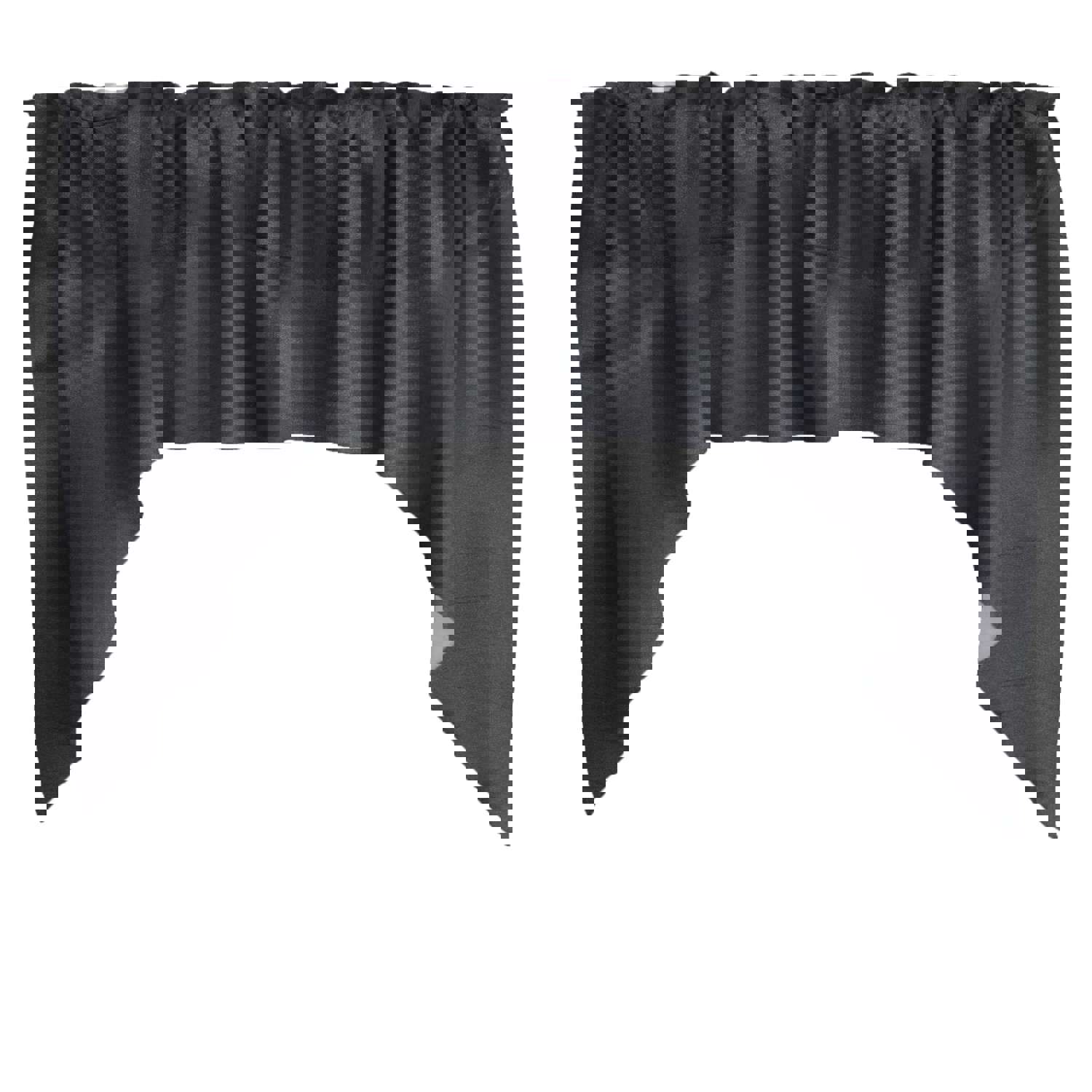 Faux Silk Solid Dupioni Swag Window Valance - 72" Wide / 36" Tall