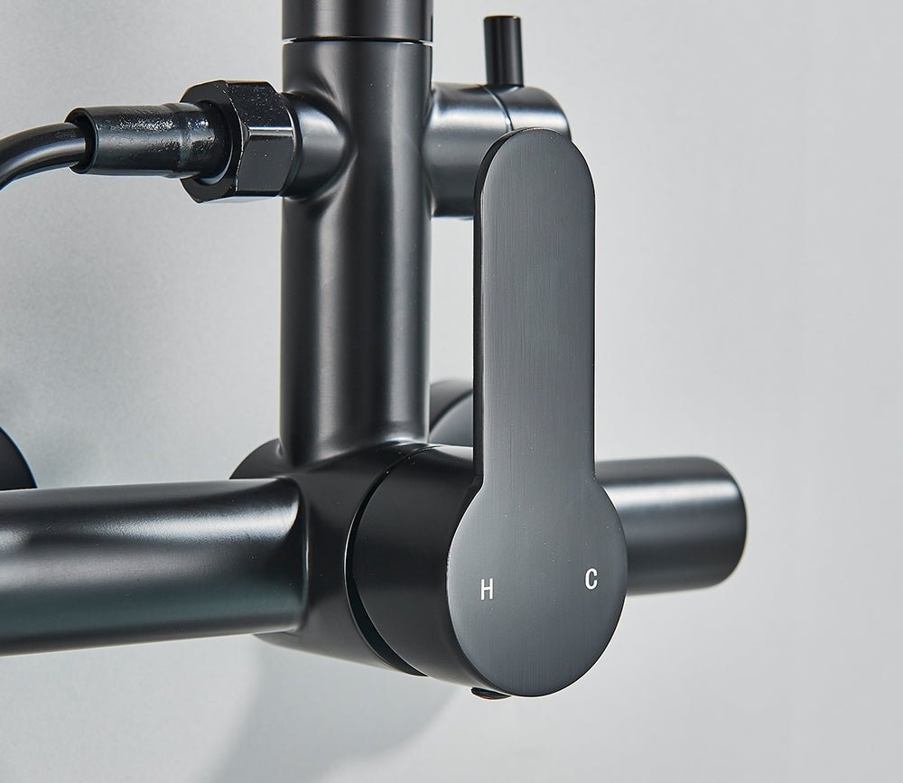 MIRODEMI® Wall Mounted Kitchen Faucet with Extendable Bidet