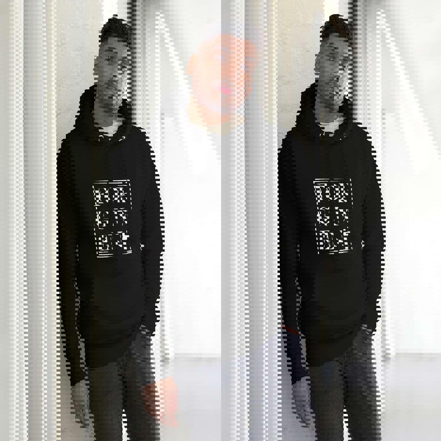 Forgiven Hoodie - Soft Cotton Streetwear with Cool Design