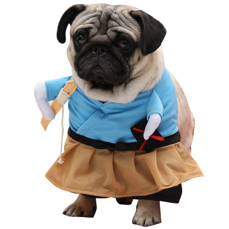 Halloween Dog Costumes - Pirate, Police, Doctor, Guitar, Funny Dress for Pets