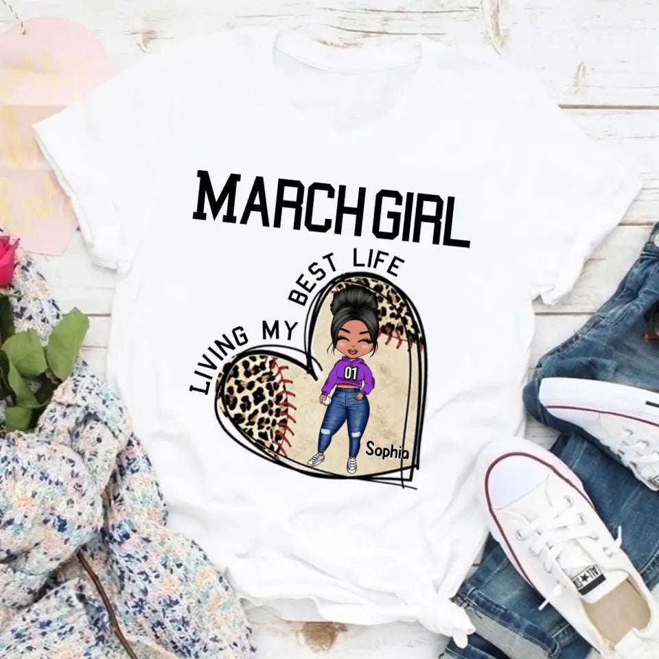 March Birthday Shirt - Custom Birthday Gift for Queens Born in March