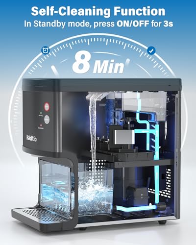 Habitio Nugget Ice Maker with Self-Dispensing Function