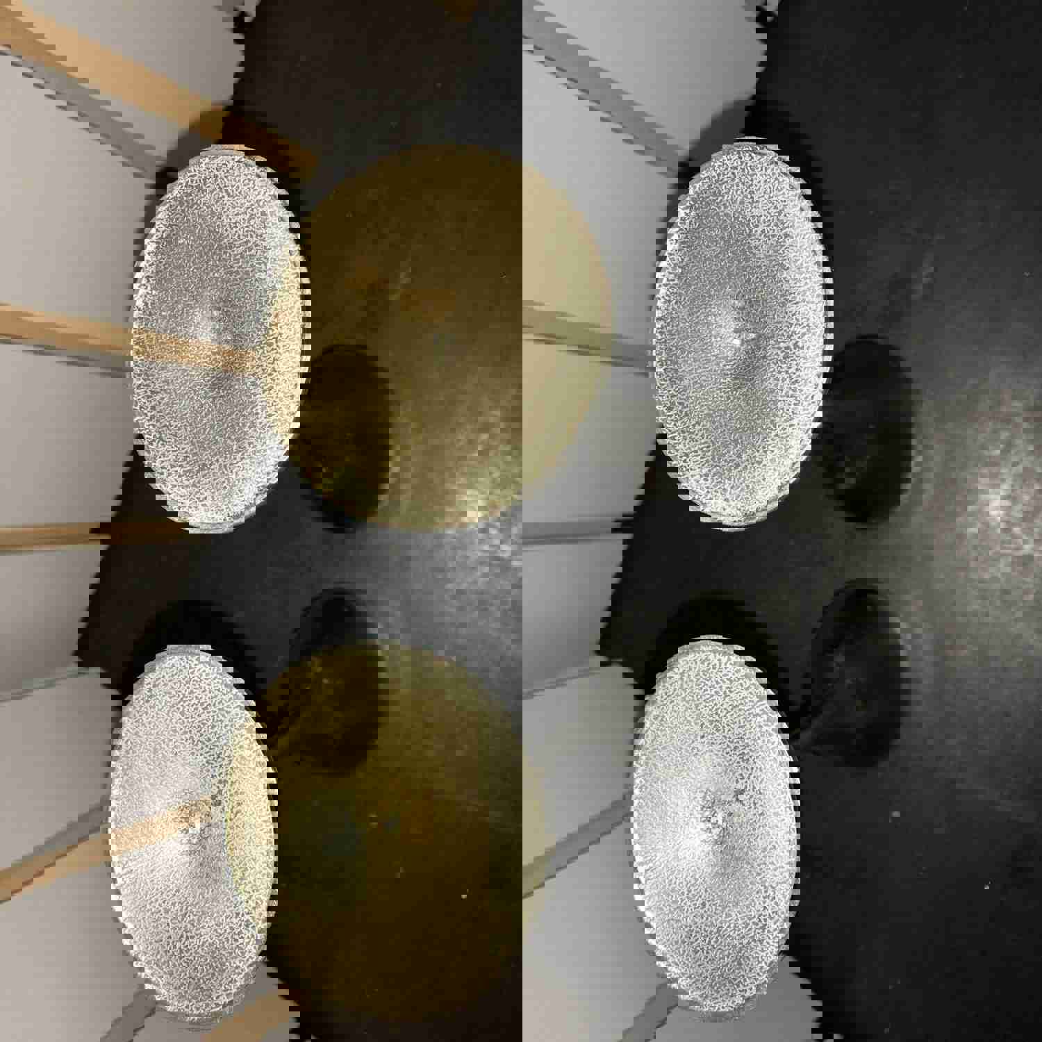 Vintage Silver Plate Set of Champagne Wine Glasses Stem