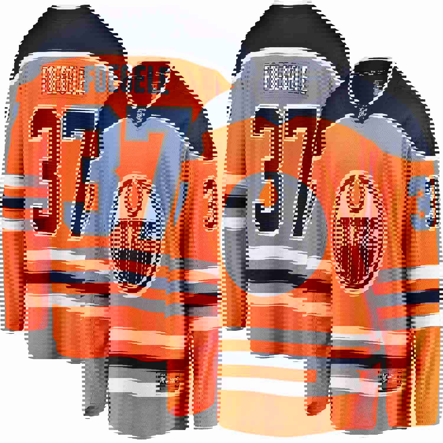 Warren Foegele Edmonton Oilers Fanatics Branded Home Breakaway Player Jersey - Orange