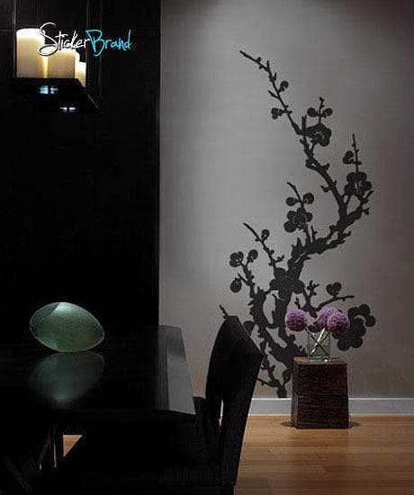 Japanese Asian Flower Vinyl Wall Decal Sticker #176