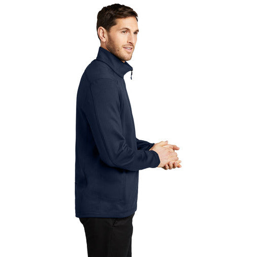 Port Authority® Grid Fleece Jacket - Warm and Stylish Outerwear