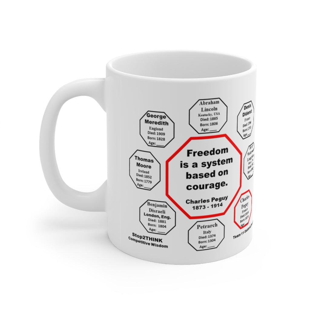 MW-11.6 - Passion Quote Ceramic Mug 11oz - Benjamin Disraeli Inspired