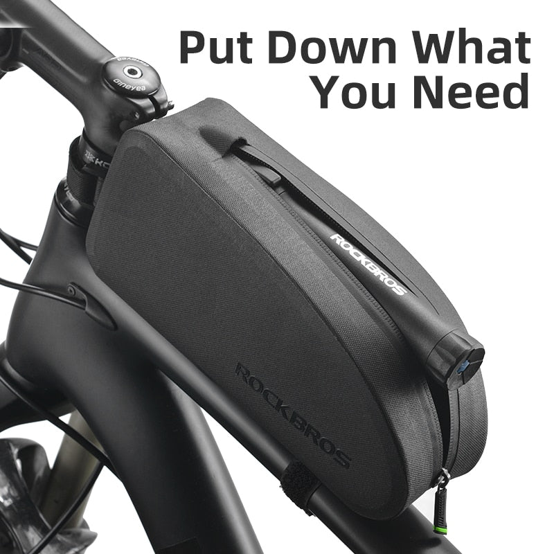 ROCKBROS Waterproof Bicycle Frame Bag for MTB & Road Bikes - Large Capacity Front Top Tube Pannier