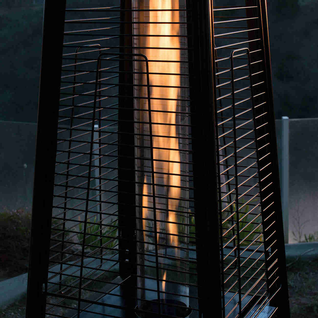 Radiance Outdoor Propane Patio Heater Gas Fire Pit Tube Lamp