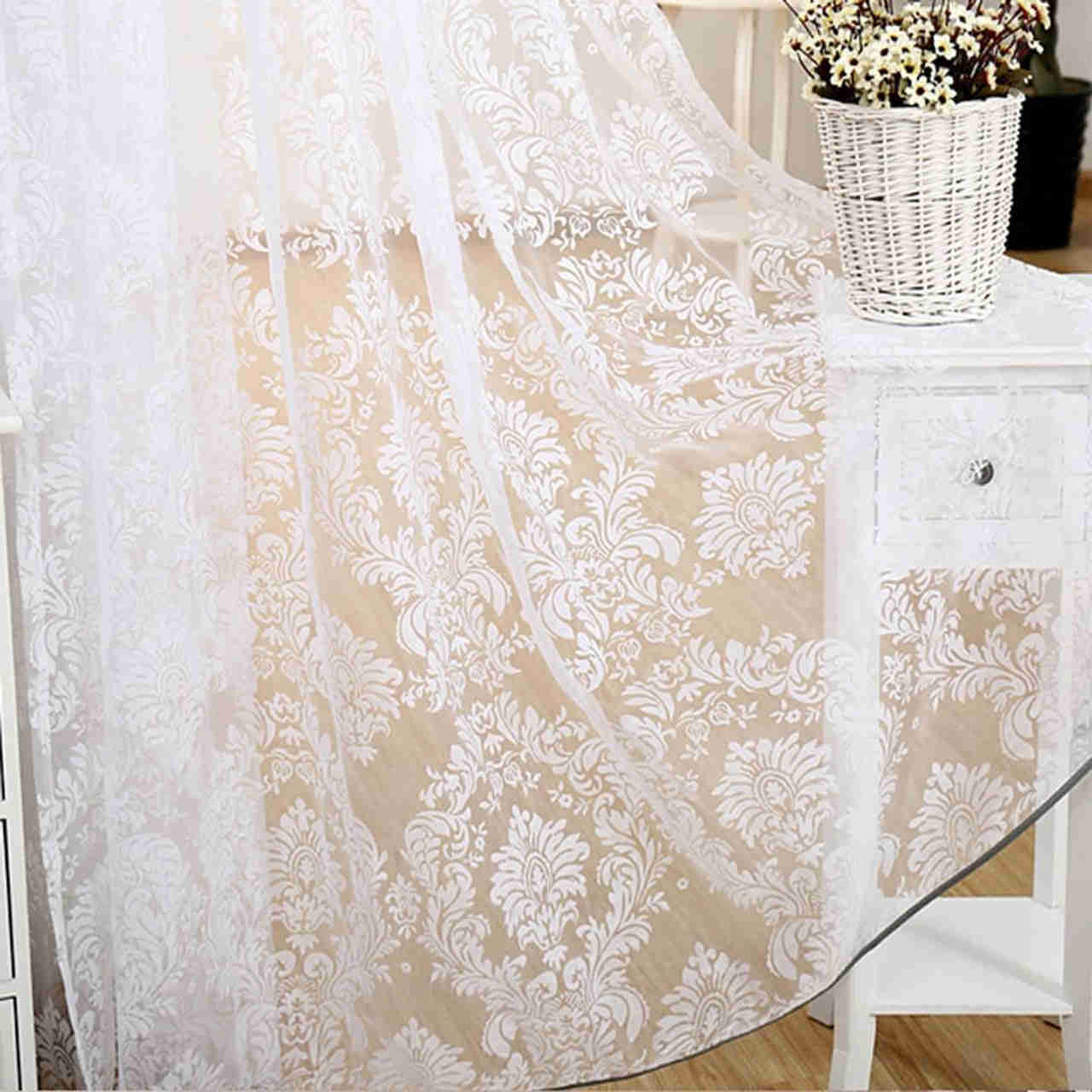 Dolce Mela Sheer Curtain Panels - Patras 60x100H