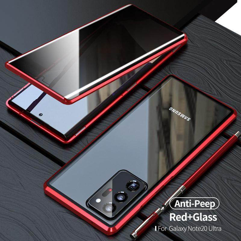 Anti Peeping Privacy Glass Metal Magnetic Case for Samsung Galaxy Note 20/Note 20 Ultra (Buy 2 Get 10% Off)