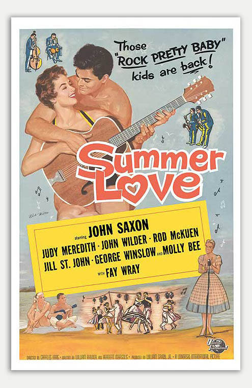 Summer Love - 11 x 17 Movie Poster (1958 Reprint, Comedy)