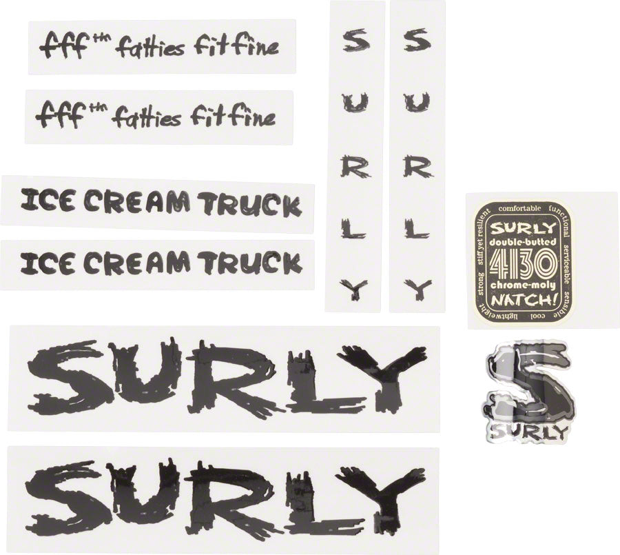 Surly Ice Cream Truck Frame Decal Set