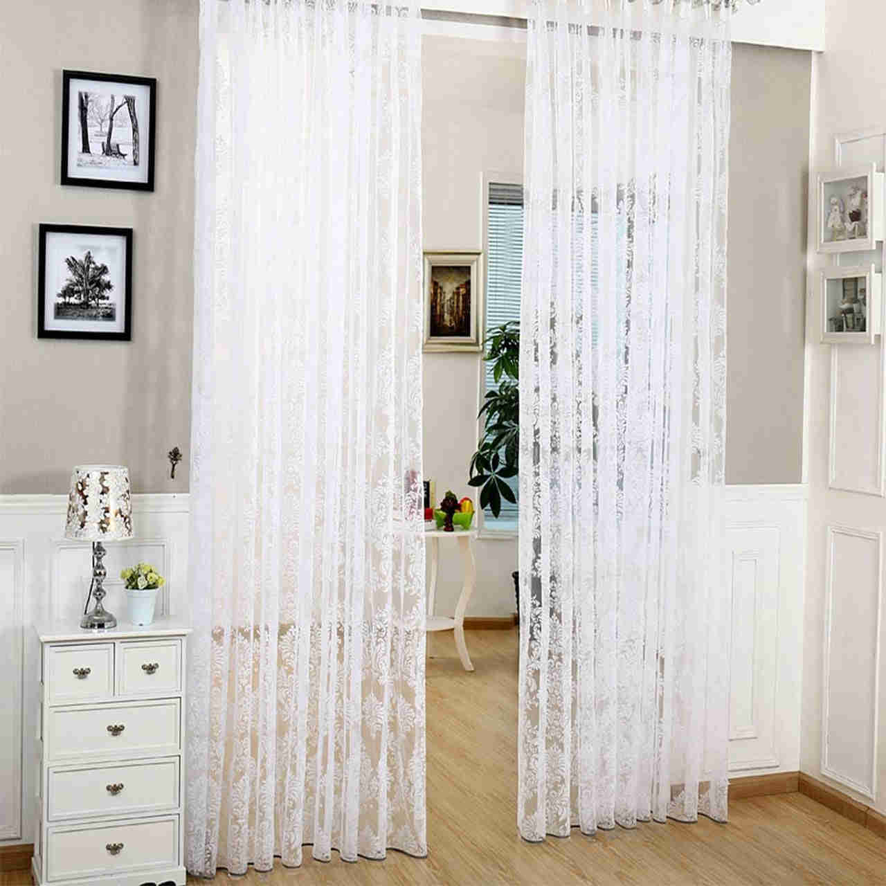 Dolce Mela Sheer Curtain Panels - Patras 60x100H