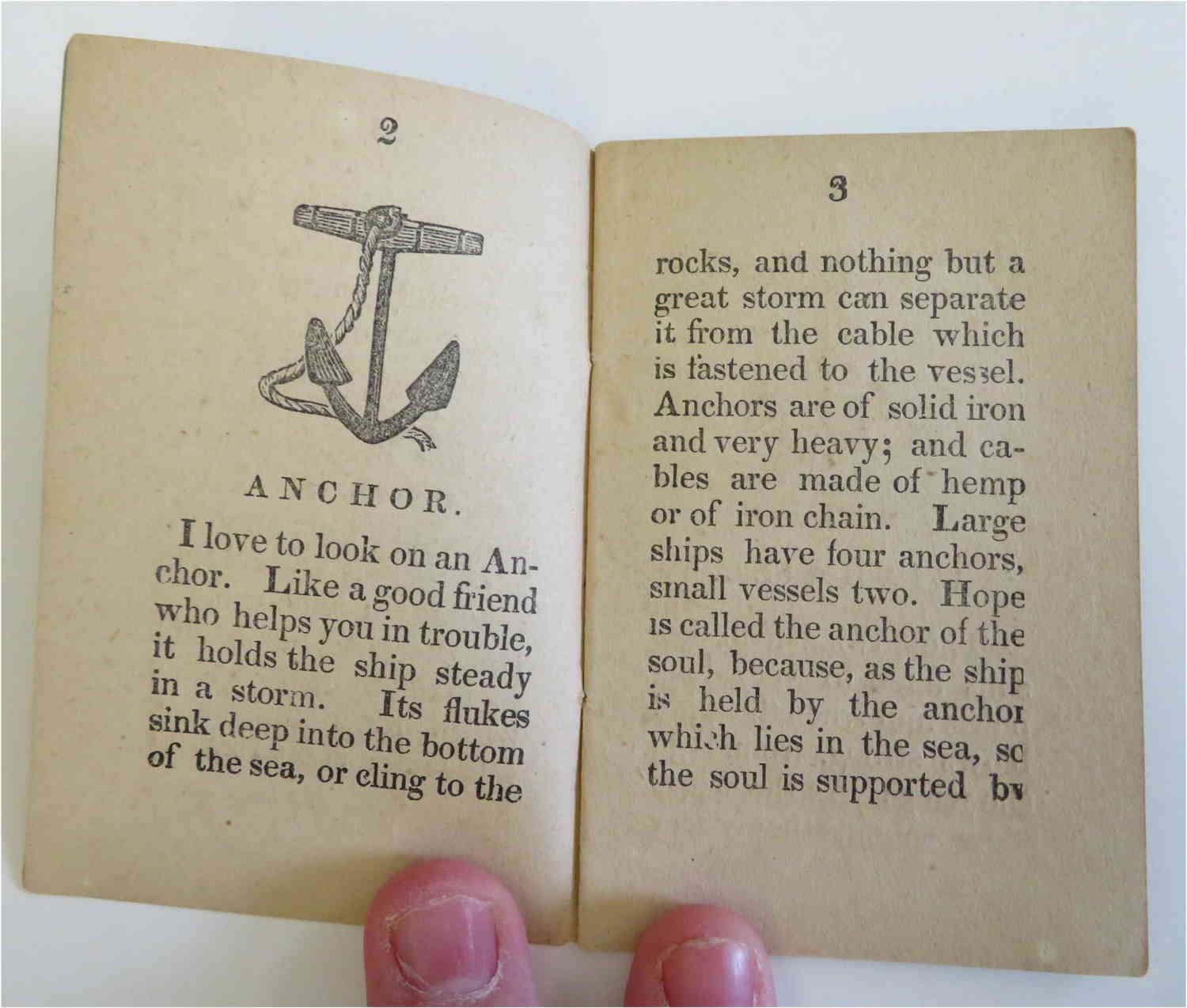 Antique 1850s American Flag Cannon Clock Chap Book with Woodcut Illustrations