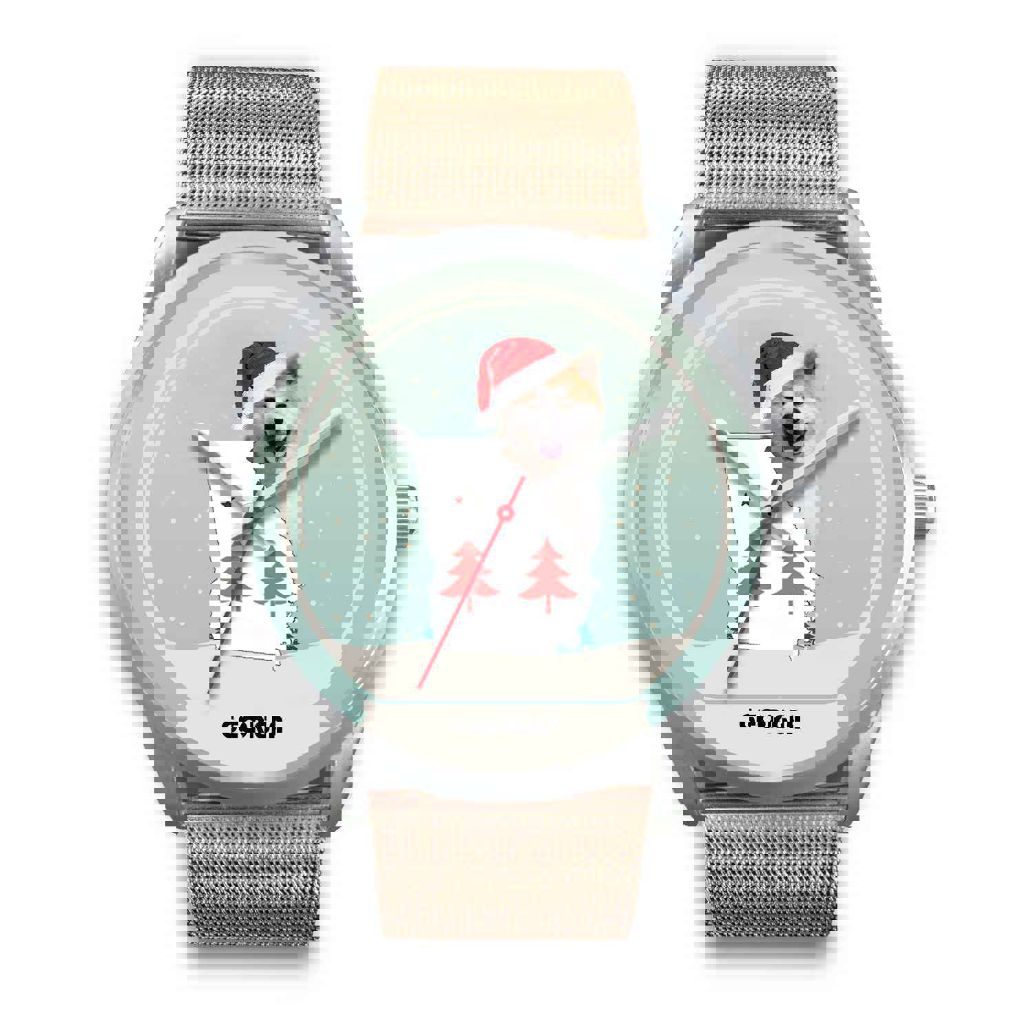 Akita Dog Georgia Christmas Special Wrist Watch