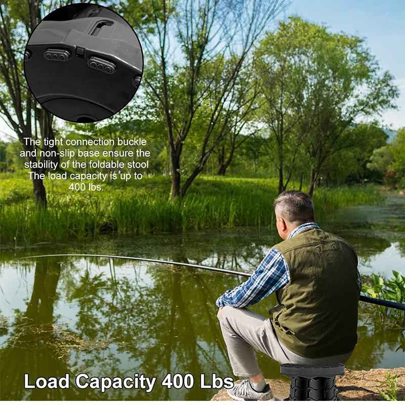 Portable Telescopic Stool - Adjustable Folding Stool for Outdoor Use