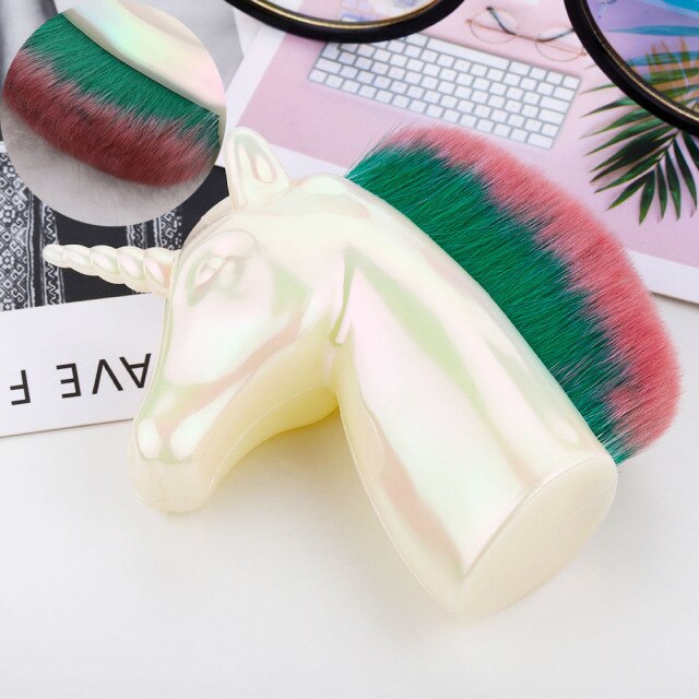 Professional Synthetic Hair Makeup Brush Set for Foundation, Blush, and Contour