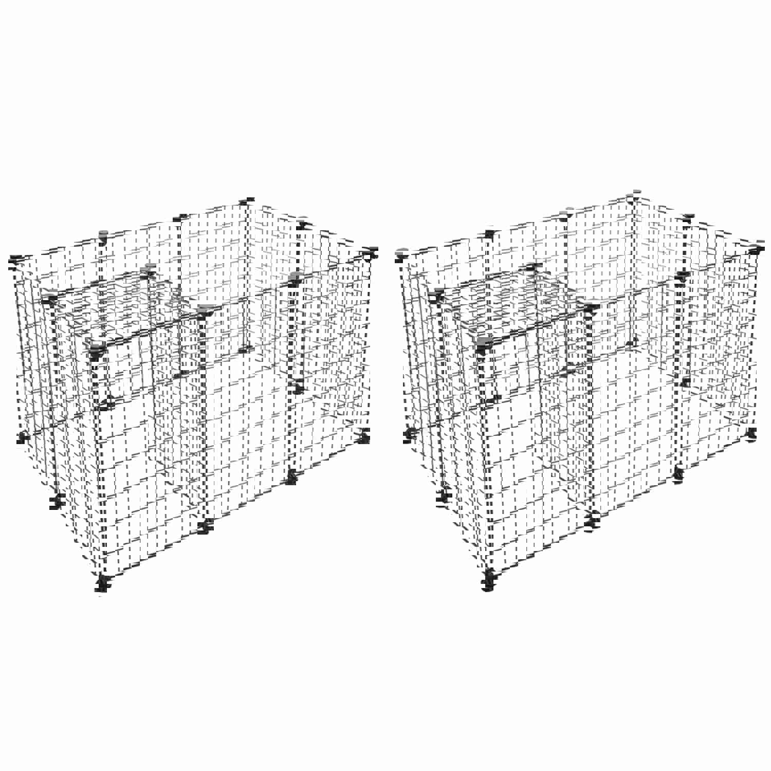 UWR-Nite Pet Playpen, Small Animals Cage DIY Wire Fence with Door for Indoor/Outdoor Use