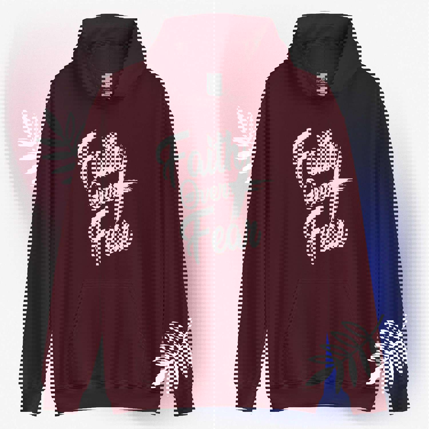 F&H Christian Faith Over Fear Hoodie - Soft, Stylish, and Cozy