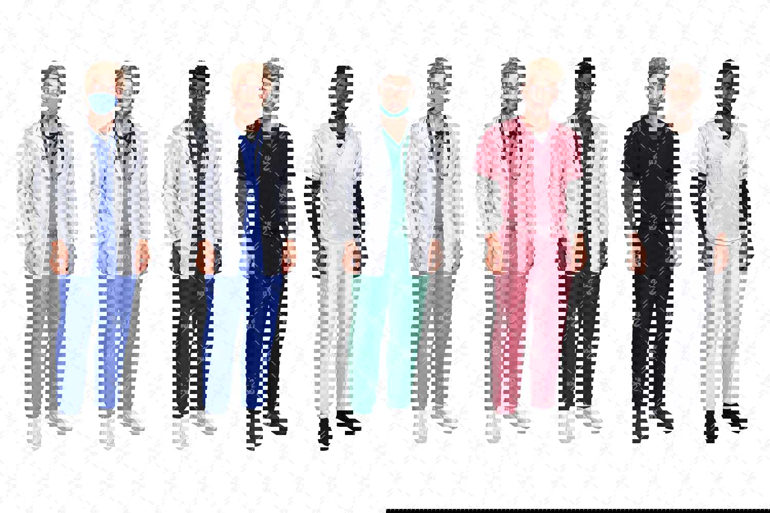 Handpainted Nurse Clipart PNG - 87 High-Quality Healthcare Illustrations
