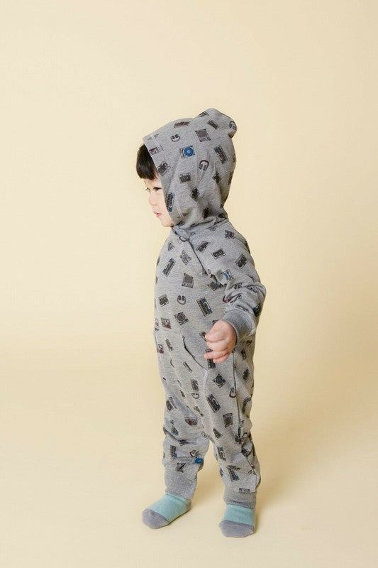 Musician Cotton Hoodie Romper - Soft and Comfortable 100% Cotton
