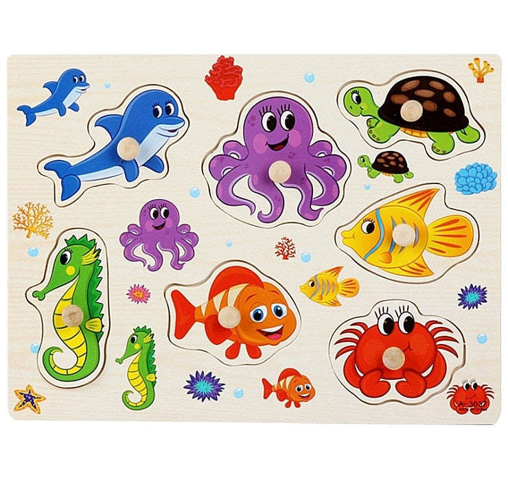 Educational Wood Puzzles/Montessori Toys for Kids (2-12 Years)