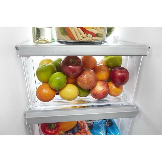 Whirlpool 24.6-cu ft Side-by-Side Refrigerator with Ice Maker and Water Dispenser