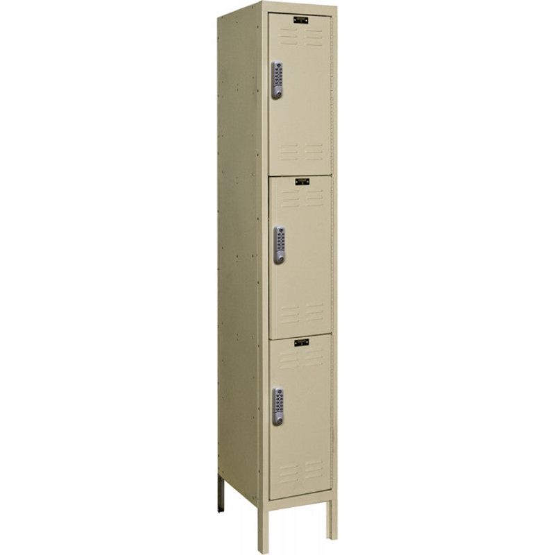 Hallowell DigiTech Electronic Locker - 36W x 12D x 78H, Triple Tier, 3-Wide Unassembled