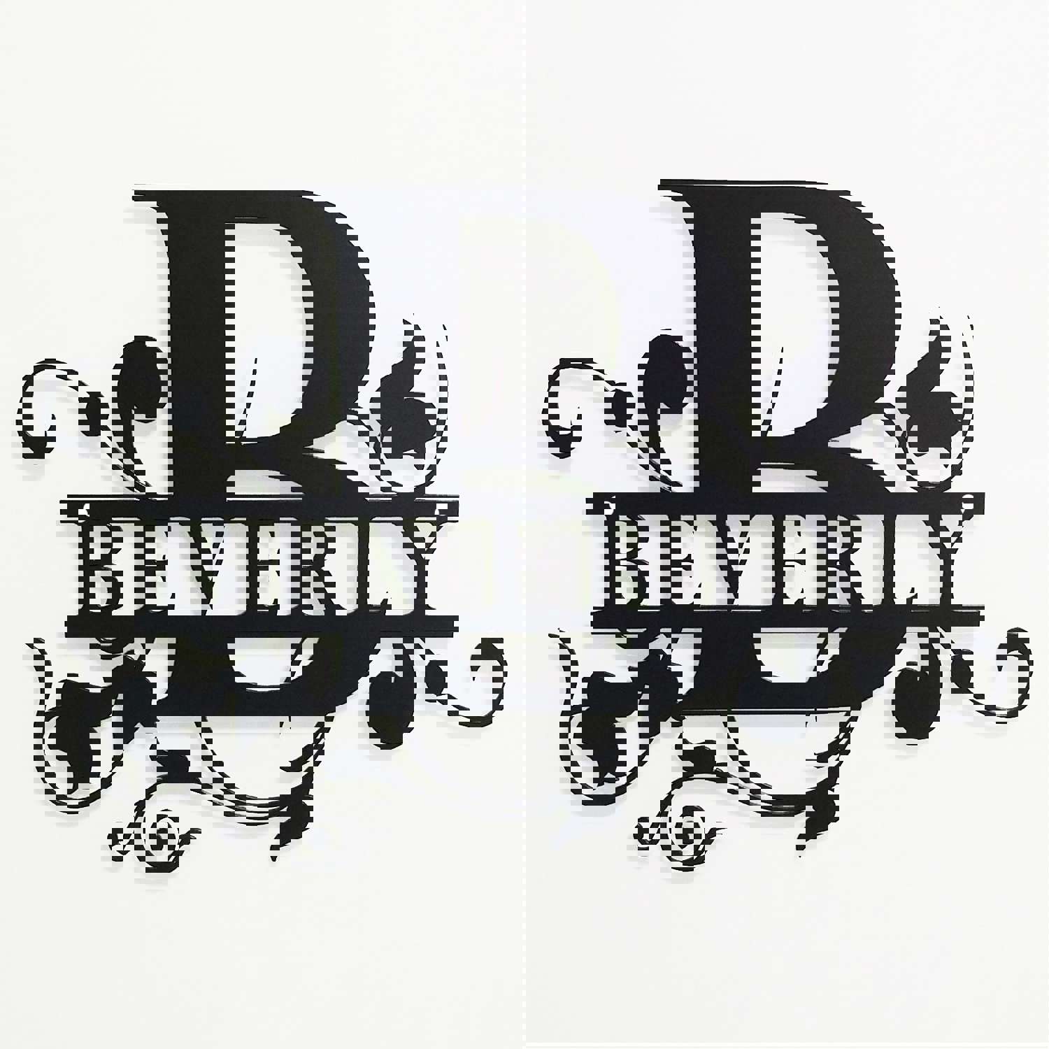 Custom Metal Name Sign - Personalized Split Letter Wall Decor for Indoor & Outdoor Use