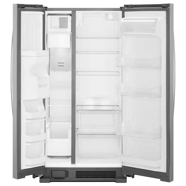 Whirlpool 24.6-cu ft Side-by-Side Refrigerator with Ice Maker and Water Dispenser