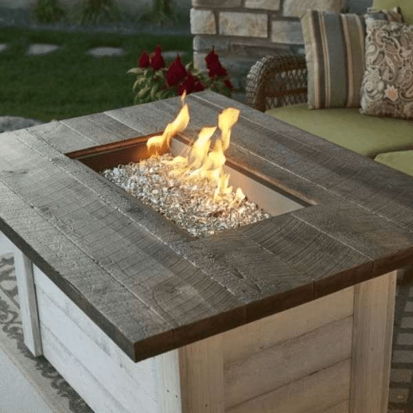 The Outdoor GreatRoom Alcott Rectangular Gas Fire Pit Table ALC-1224