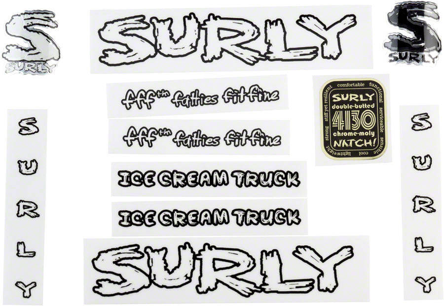 Surly Ice Cream Truck Frame Decal Set